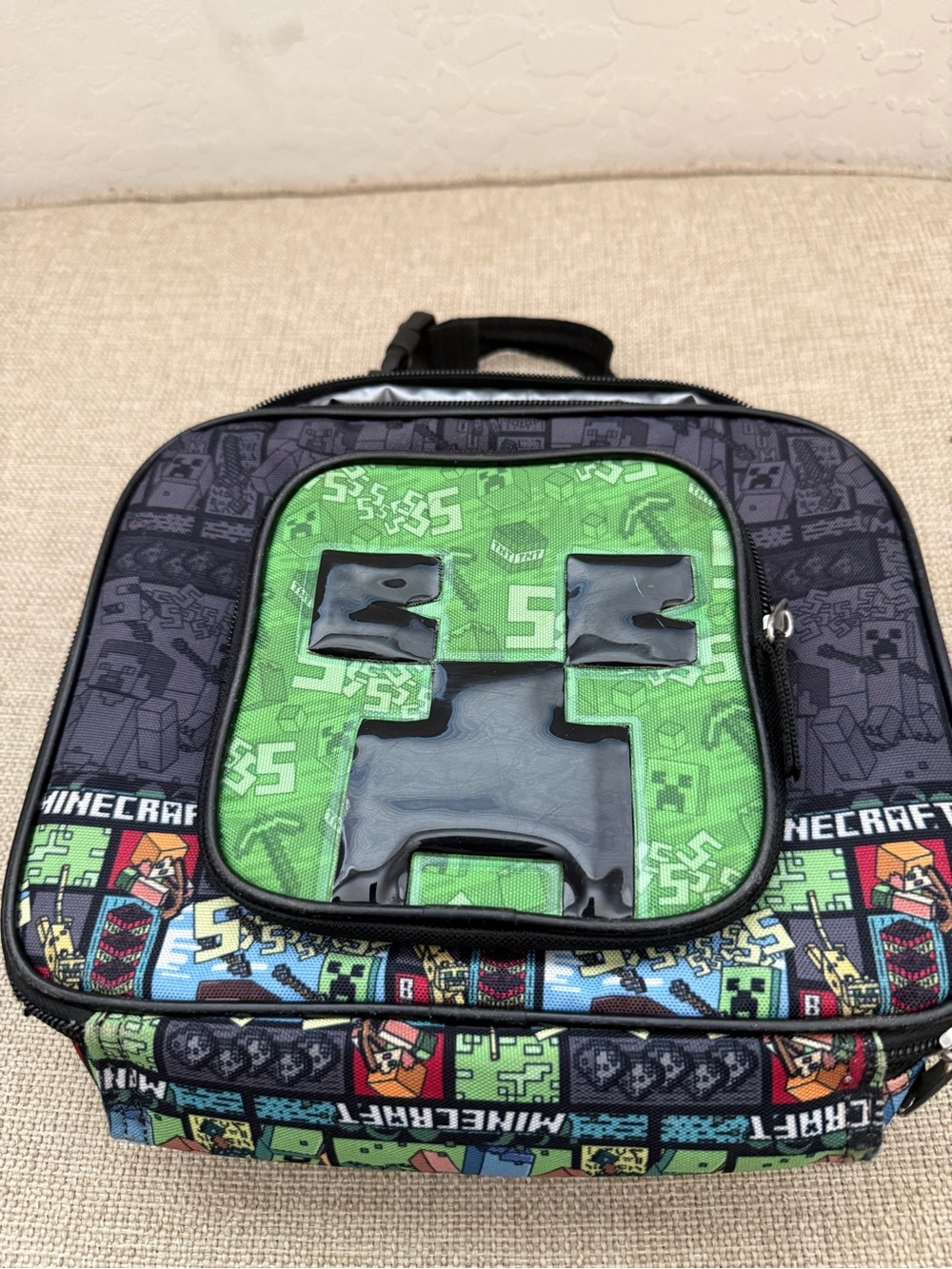 Minecraft Creeper Lunchbox - Green & Black
